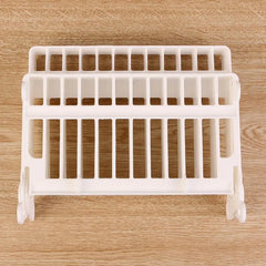 Foldable Plastic Tray Drainer for Kitchen Storage