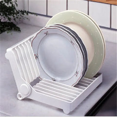 Foldable Plastic Tray Drainer for Kitchen Storage