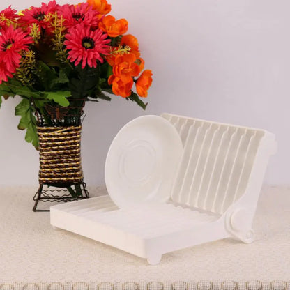 Foldable Plastic Tray Drainer for Kitchen Storage